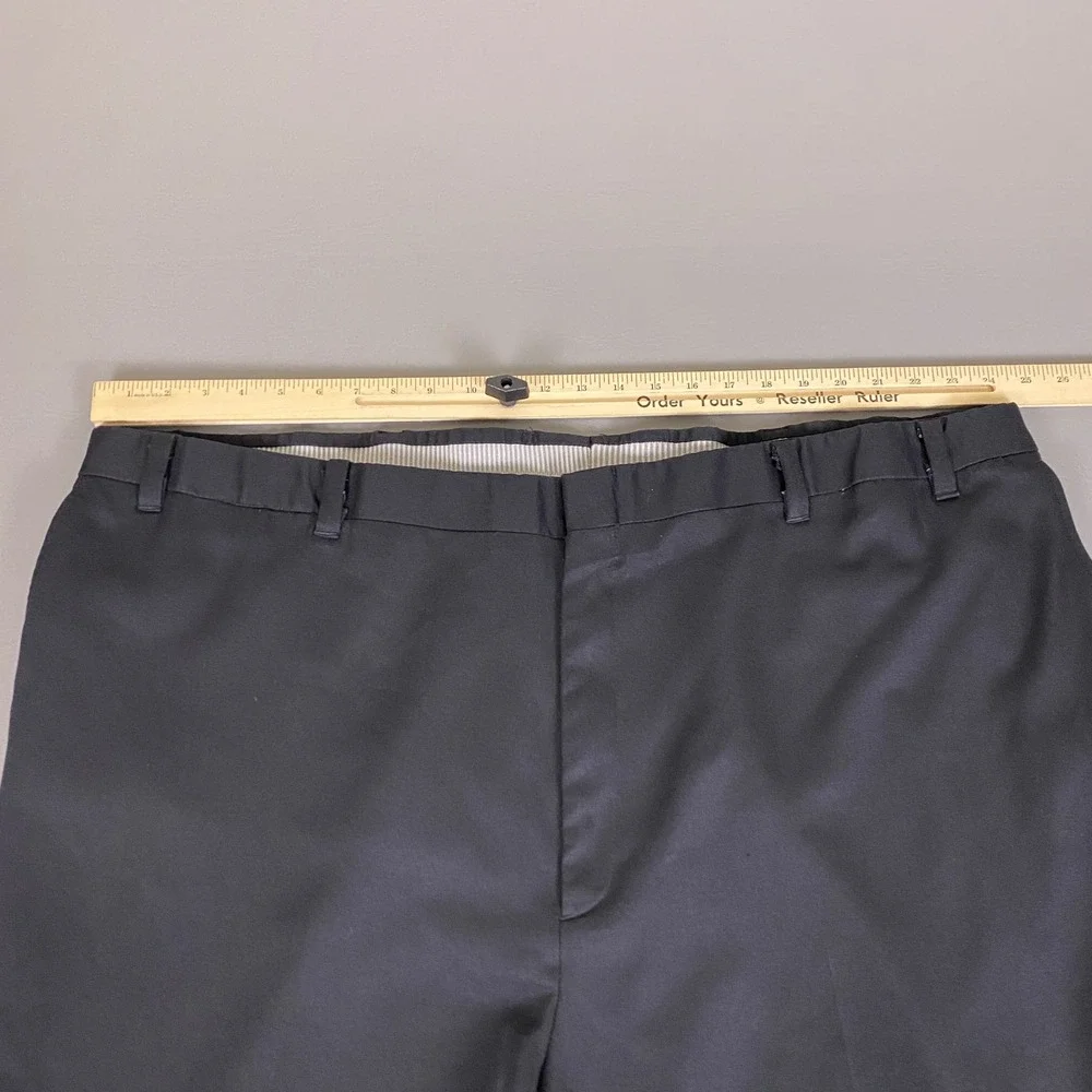 Harbor Bay Dress Pants Men's Size 58x30 Fit 52x30 Big and Tall Black Slacks